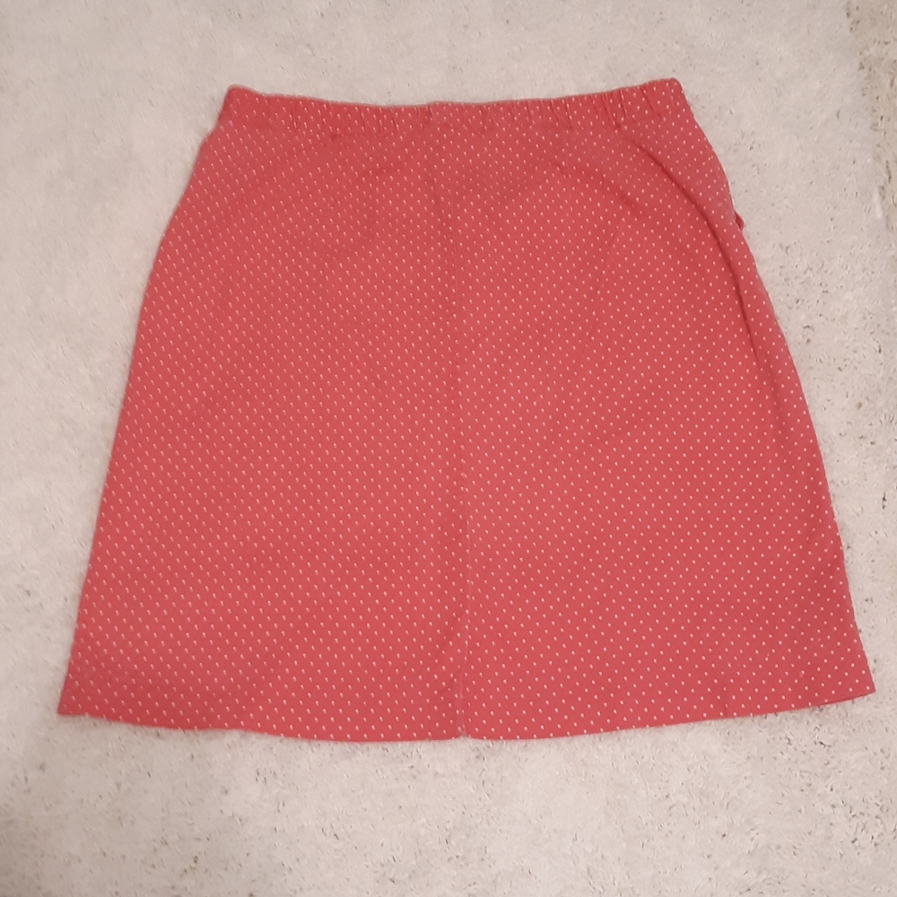 Pink poke-a-dot skirt